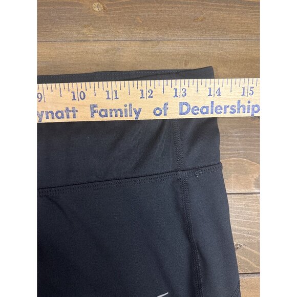 Nike Womens Black & Blue Colorblock Leggings M Stretchy Activewear - Picture 6 of 6